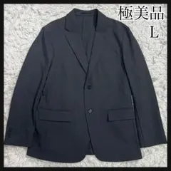 ［極美品］UNIQLO 感動ジャケット　グレー　 テーラードジャケット L