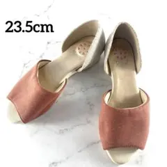 美品 Mystic Glow サンダル 23.5 テラコッタ フラット