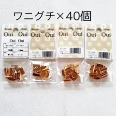 □ワニグチ金具✕40個　□未開封