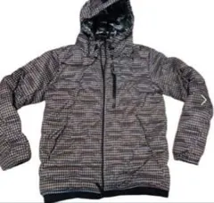 FieldCore チェック柄ダウンジャケット LL