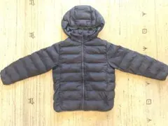 UNIQLO　ネイビー 　キッズ　 ダウンコート フード付き