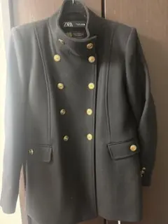 新品未使用】ZARA ナポレオンコート MANTECO ブラック S - メルカリ