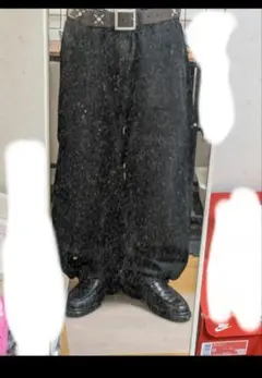ユニクロワイドテーパードジーンズ 　リジットデニム風