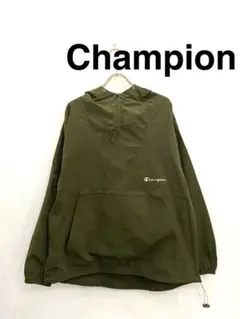 Champion オリーブＬ0125フード付きジャケット オリーブ