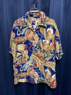 ◆Aloha McCoy アロハマッコイ アロハシャツ スペシャル メニュー柄のサムネイル