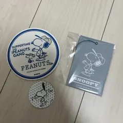 PEANUTSカフェペーパーキーホルダー　スヌーピー