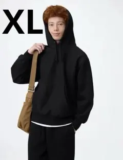 GU ヘビーウェイトスウェットパーカー ブラック　XL