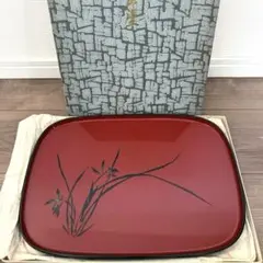輪島塗【未使用】盆 花鳥図3枚 約33.5×33.5×3cm - メルカリ
