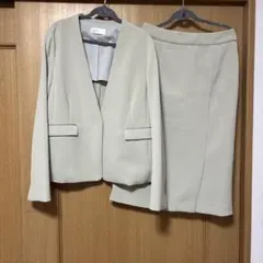 半額！新品タグ付き　index ウォッシャブルノーカラージャケットスーツ L