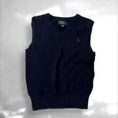 T-105 Polo by Ralph Lauren ニット ベスト ネイビー6