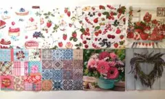 ペーパーナプキン デコパージュ用品