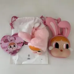 popmart crybaby パワーパフガールズ ぬいぐるみペンダント ミラー