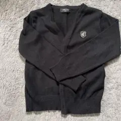 COMME CA ISM 黒 カーディガン 120A