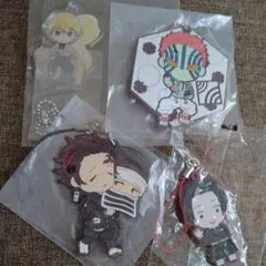 鬼滅の刃　一番くじ　ラバーマスコット　アクリルチャーム善逸　4点セット