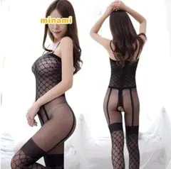 3枚セット　セクシーランジェリー　穴なきバディストッキング　パンストOLコスプレ