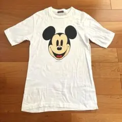 激レア Disney ミッキーマウス Tシャツ ホワイトMサイズ