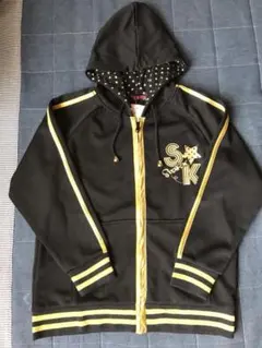 子供服 女の子140 パーカーブラック トップス  キッズ レディース