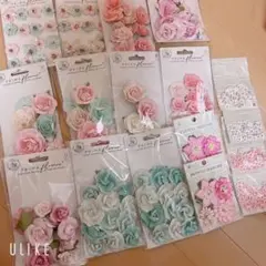 プリマ ペーパーフラワー 紙モノ コラージュ素材 おすそ分けファイル まとめ売り プリマ マーケティング ペーパーフラワー 紙モノ コラージュ素材