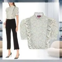 MIUMIU☆袖フリルブラウス MIU MIU（フリル ・ シャツ/ブラウス(半袖/袖なし)）のフリマ