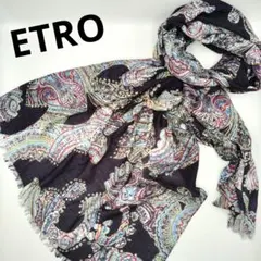 ETRO ストール　ペイズリー　ペイズリー　フリンジ