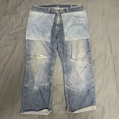 リーバイス Levi’s 523 リメイク ダメージ フェード 色落ち