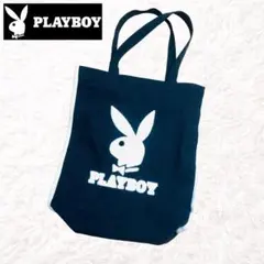 PLAYBOY プレイボーイ ロゴトートバッグ 黒 Y2K アーカイブ 旧車のサムネイル
