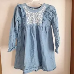 WILL MERY 刺繍入り長袖ワンピース 130