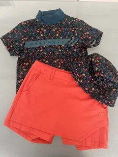DESCENTE ゴルフウェアセット 花柄