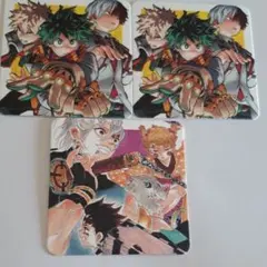 集英社　ナツコミ　2021 コースター　鬼滅の刃　僕のヒーローアカデミア