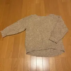 WORLD⭐︎くすみピンク系モヘア風⭐︎セーター⭐︎Ｆ