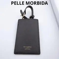 PELLE MORBIDA（ペッレモルビダ） パスケース ネームタグ　ブラック