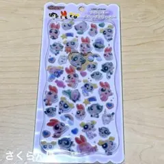 正規品 フロッキードロップステッカー パワパフ