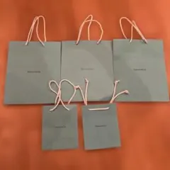 Tiffany & Co. ショップ袋 5枚セット＆リボン