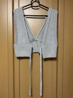 GU 2WAYメランジニットビスチェ