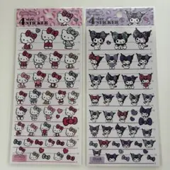 ★新品　正規品　サンリオ 4sizeステッカー クロミ　キティ　ヒョウ柄　2枚