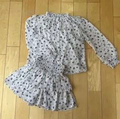 【美品】snidel girl 130 セットアップ トップス スカパン 長袖