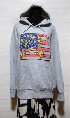 KEITH HARING UNIQLOパーカー Ｌサイズ 完売品のサムネイル