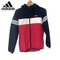 アディダス adidas フード付 ナイロンジャケット サイズ XL レディース