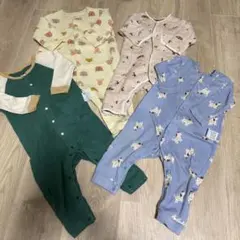 ユニクロ　アプレレクール　カバーオール　80 長袖　4枚セット