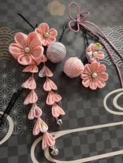Տᗩᒪᗴ☆s14髪飾りを華やかに ベビーピンク 七五三などに