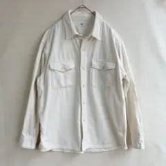 美品　ユニクロ　コーデュロイオーバーサイズワークシャツ メンズ　XL