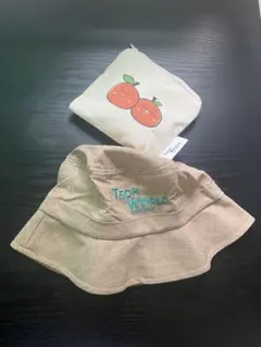 大阪関西万博　TECH WORLD ハット みかんポーチ付き