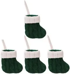 クリスマス 靴下 4枚セット✨️ ソックス プレゼント用 ミニ グリーン 緑 新品