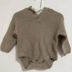 【tete a tete】くまみみロンパース　70センチ