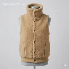 THE EMPORIUM ボアベスト M ベージュ もこもこ 秋冬 レイヤードのサムネイル