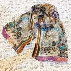 極美品 ETRO エトロ シルクストール ペイズリー 大判スカーフ - メルカリ