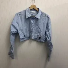 Darich 長袖 クロップドシャツ ライトブルーのサムネイル
