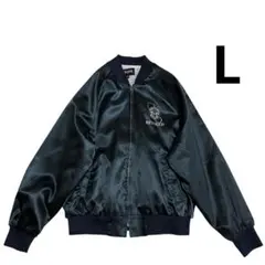 90s USA製 キングルイ フルジップ ナイロンジャケット L 紺 白