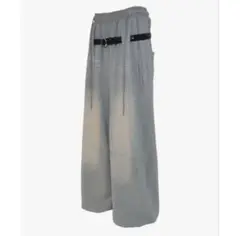 S blasted belt sweat pants