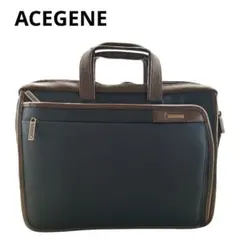 ✨️美品✨️ ACEGENE ビジネスバッグ 2層式 ネイビー 2wayのサムネイル